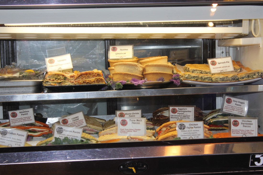 Typical NYC quick pizza and cheese cake dinner.